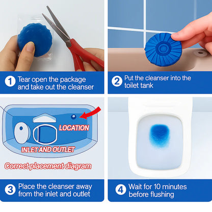 Toilet Cleaning Tablet-Toilet Deodorizer Bathroom Cleaner Tablet ( Buy 1 Get 1 )🔥